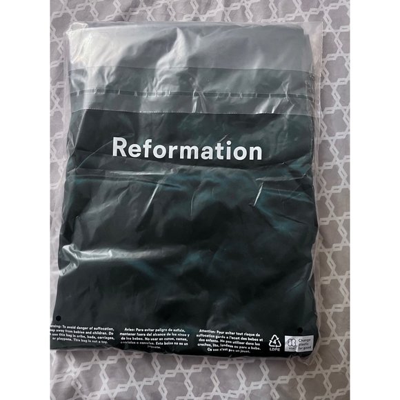 Reformation Gloriana Silk Dress in Emerald 10 NWT SOLD OUT - Picture 8 of 9